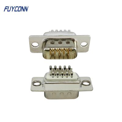 tipo de cabo homem do copo da solda do alto densidade de 15pin 26pin 44pin 62pin do conector de D-SUB