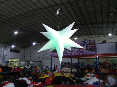 Estrela inflável com luz do diodo emissor de luz, produtos de anúncio infláveis materiais de Oxford