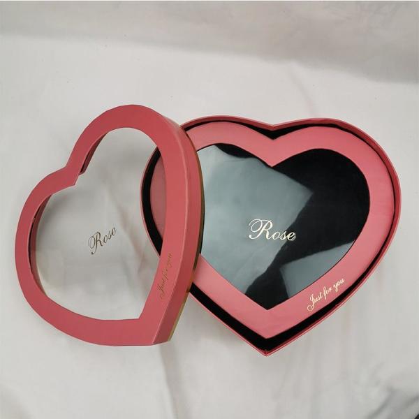 Wedding Cardboard Heart Shaped Gift Boxes With Lids For Chocolates Cookies Candies