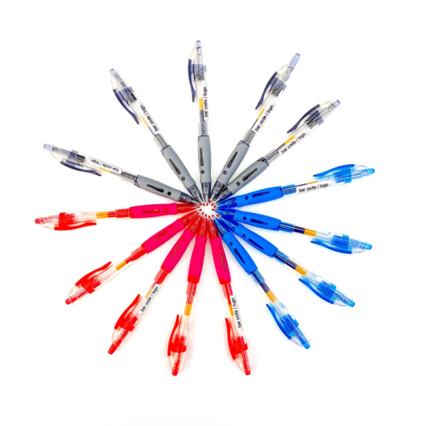 Best selling wholesale high quality school and office customizable plastic 0.5mm multi-colored ink gel pen