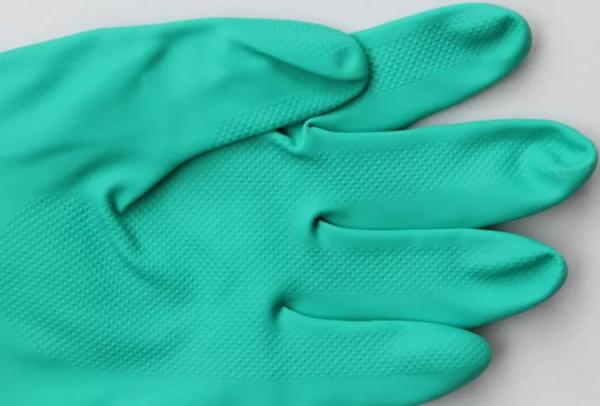 Luvas de segurança de soldagem azul para indústria de impressão para trabalho de mineiros