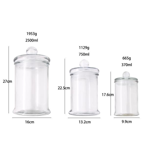 O sal de banho completo 370ml da selagem 2500ml esvazia os frascos de vidro