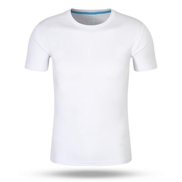 Camisa de secagem rápida do Gym T do esporte das camisas 140gram do Spandex feito sob encomenda T