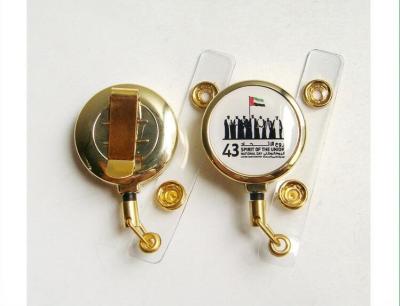 Printed Promotional Retractable Badge Holders For Badge Holder Lanyards , Nice Looking