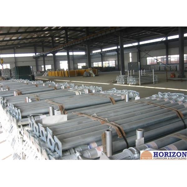 38mm X 600mm Scaffolding Leg Screws , Construction Screw Jacks BS1139 Standard