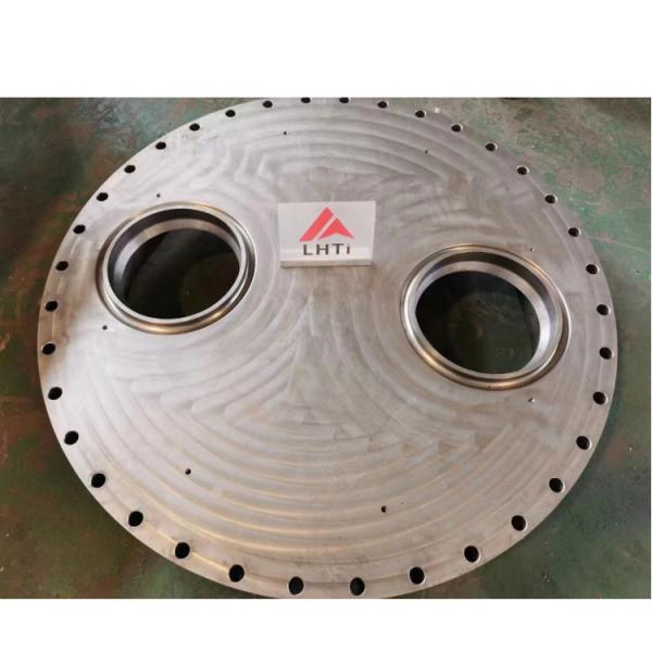 Flange cega do titânio metalúrgico químico com canal Shell Chamber UNS 32750