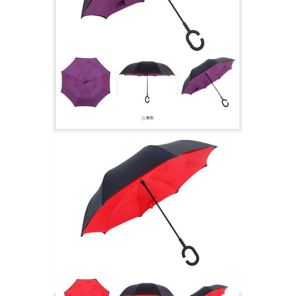 Upside down reverted double layer umbrella GK-UM01