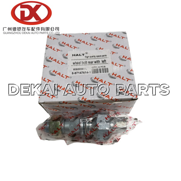 Части шасси тележки NQR ISUZU NPR удваивают болт задние 8971476141 8971476121 колеса конца