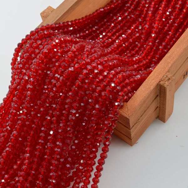 Factory Wholesale Exquisite Colorful 2/3/4/6/8/10mm Faceted Crystal Glass Beads Lampwork Glass Beads