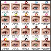 Teneur en eau colorée folle molle de Halloween 40% de verre de contact d'OEM Cosplay
