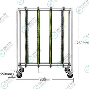 SMT PCB Trolley ESD PCB Storage Cart with 3 columns 2 pairs of 2 singles and