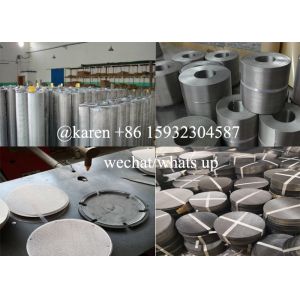 Stainless Steel Extruder Screen Filters For Pellet Machine