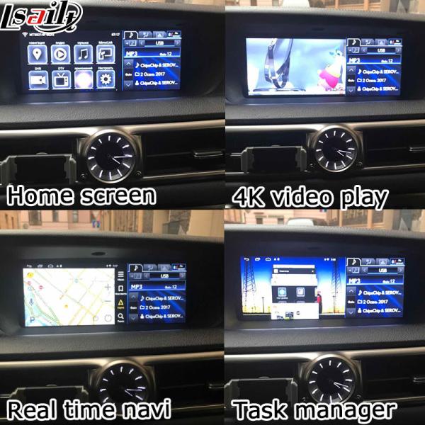 Da caixa video da relação da navegação automóvel carplay do androide para a caixa da navegação dos Gps de Lexus Gs 2012-2019 GS350 GS450h