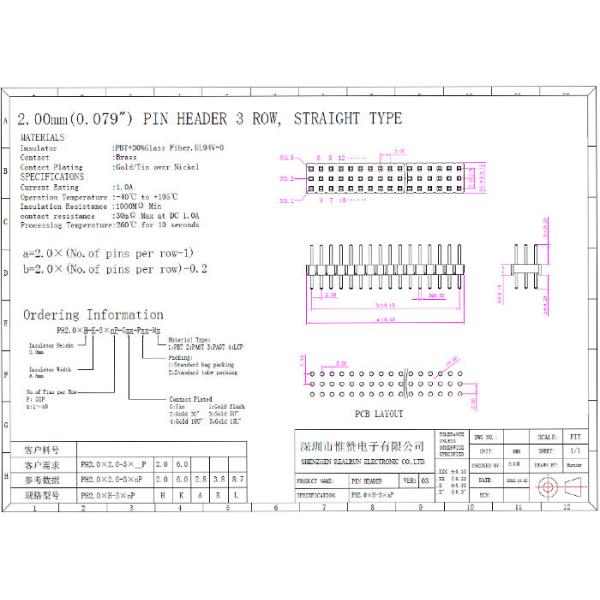 3x4 12 Pin Header Connector Three Row Black 180 Degree DIP Type For PCB