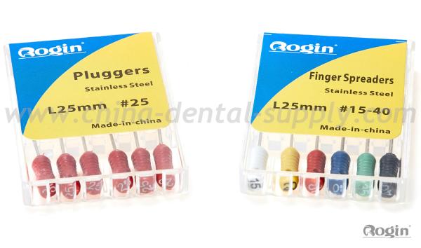 25mm Hand Dental Pluggers , Endo Stainless Steel Finger Spreaders