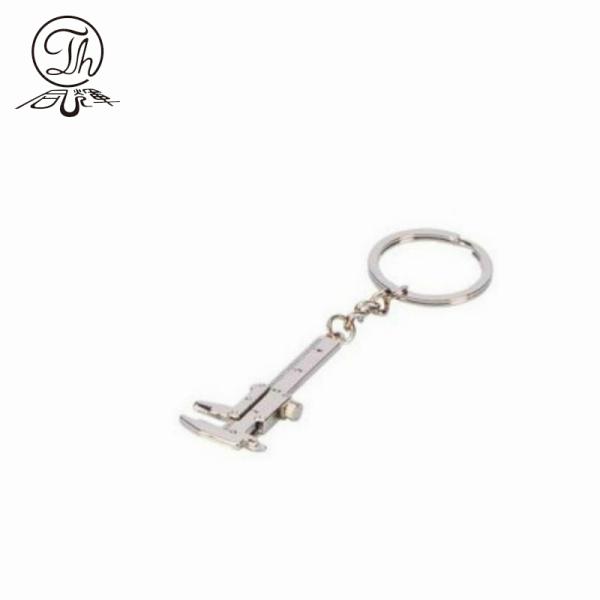 Best Quality Fashion Cartoon Vernier Caliper Keychain Mini Metal Keyholder Tool Keyring