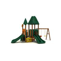 La grande glissière en plastique faite sur commande de terrain de jeu a galvanisé l'anti charge statique extérieure en acier