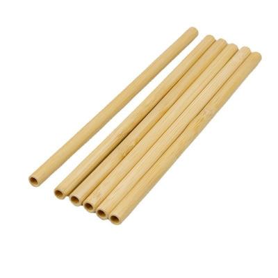 Pailles en bambou jetables naturelles