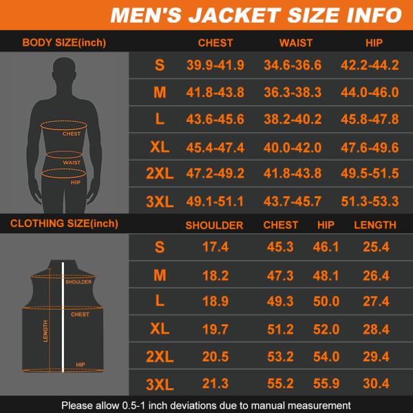 Winter Heated Waistcoat Lightweight USB Charging For Outdoor Hiking Hunting