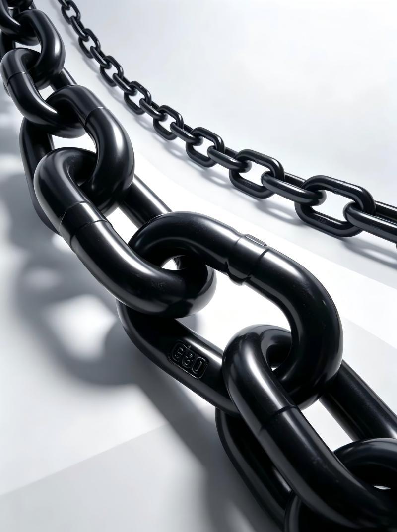10mm*9m G80 Lifting Chain Black Chain With Heavy Duty Eye Hook