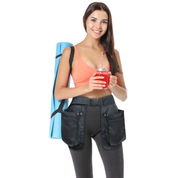 OUTDOOR MULTI-FUNCTIONAL MULTI-POCKET ZIPPER FANNY PACK SPORTS FASHION BELT APRON WAIST SEAL HANGING WAIST STORAGE BAG