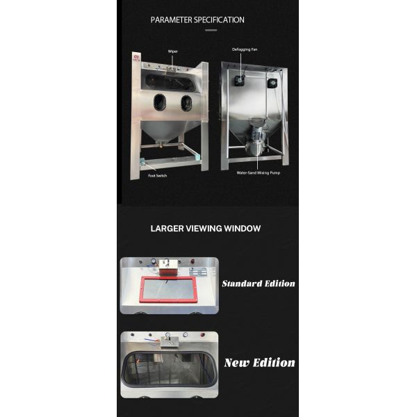 Vapor Blasting Wet Blasting Sandblasting Equipment Automotive Engine Cleaning