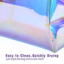 Small Clear PVC Waterproof Bag with Zipper Closure, Mini Portable Transparent Plastic Organizer Pouch for Cosmetic, Make