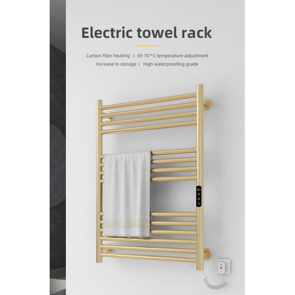 Stainless Steel 10 Bars HEATED Towel Rail Warmer Radiator for Smart Electric Water Heating