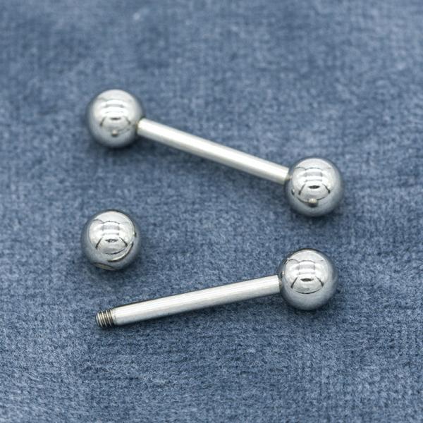 do bocal reto do Barbell de 13mm joia perfurando 14G 316 de aço inoxidável