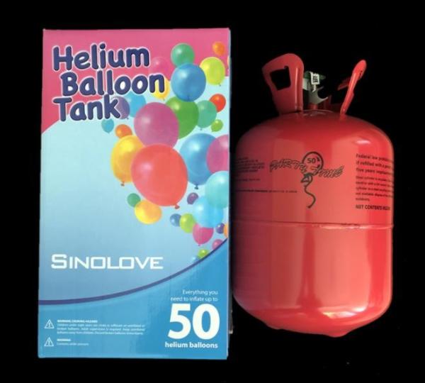 Disposable Helium Tank 15 Cubic Feet For 50 Assorted Latex Balloons Party City