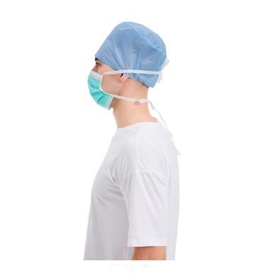 clinical Surgical Face Mask 3 Ply , Disposable Hospital Masks 17.5x9.5cm