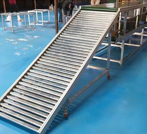 220V/380V/Manual Power Supply Inclined Roller Conveyor Line for Multi-Level