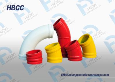 Most durable DN125 concrete pump parts double-layer wear-resistant concrete pipe elbow