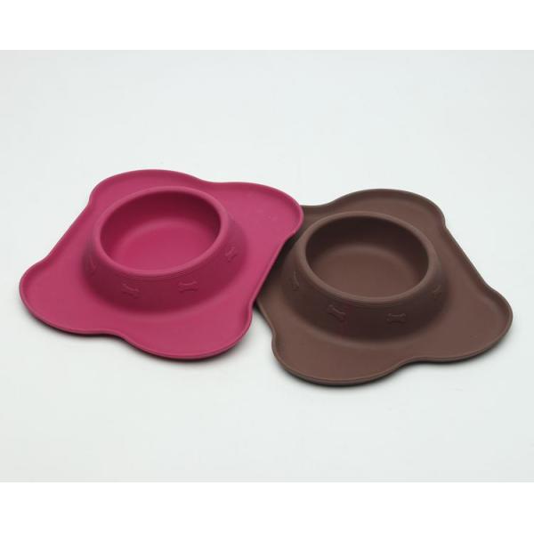 Flower Shape Professional Safe Dog Bowls Diameter 20cm 138g Weight