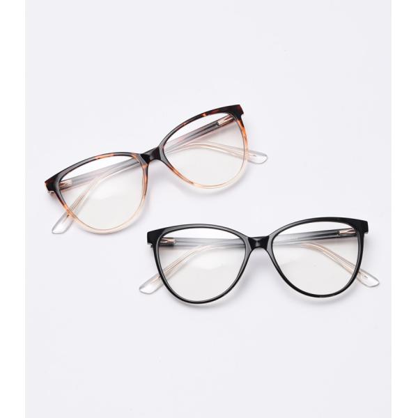 Spring Europe America Large Cat Eye TR90 Material Glasses Flat Mirror Female Myopia