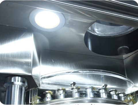 Máquina de compressão de comprimidos rotativa totalmente automática de dupla cor para bloco de lavagem de louça