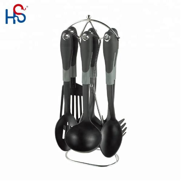 Customized Stainless Steel Kitchen Cooking Utensils Set with Turner and Ladle Spoon