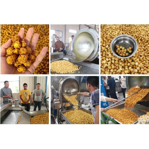 Stainless Steel Commercial Automatic Popcorn Mixing Making Machine