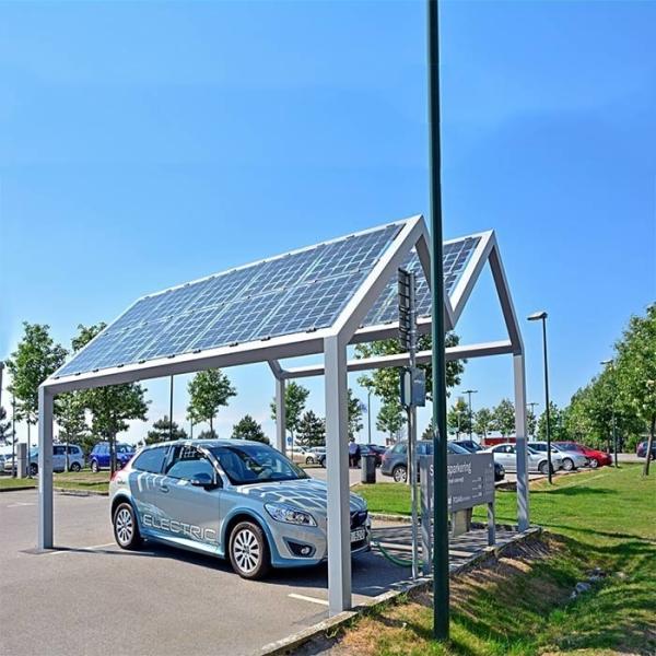 Système solaire de support de structure de la grille BIPV de parking de support de parenthèse solaire solaire Marche/Arrêt de système