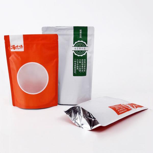 Top zip plastic bag food packaging/3 side seal zipper bag/stand up pouch k bag