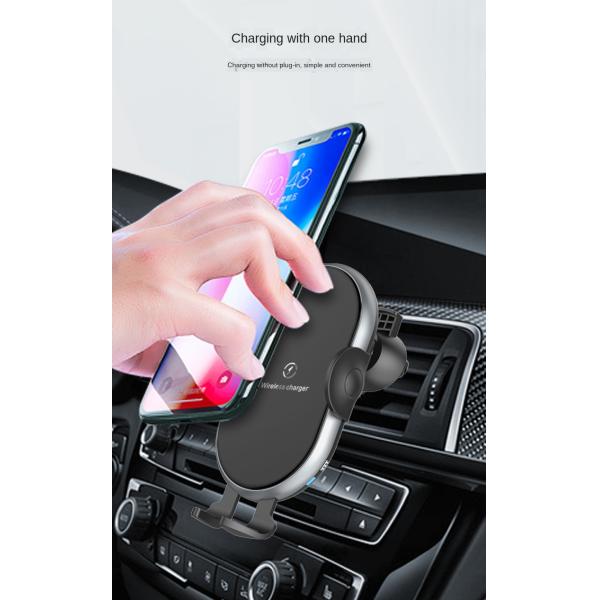 10W Black Suction Cup Qi Wireless Car Charger 5V 2A 75% Fast Charge