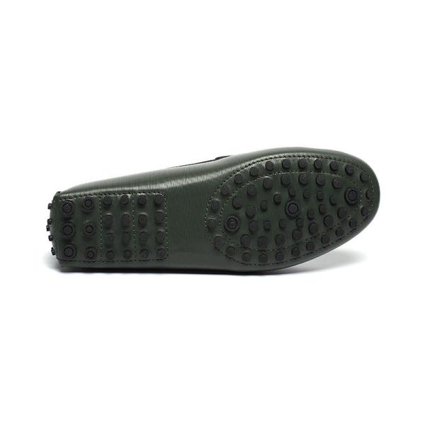 Euro 44size Men's Genuine Leather Moccasin Loafers Rubber Outsole