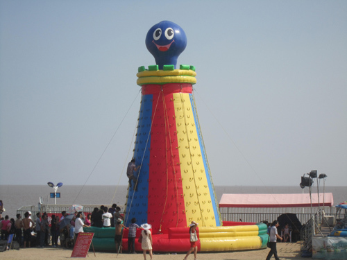 Multi-Sided Inflatable Climbing Tower with Safety Base for Outdoor Events