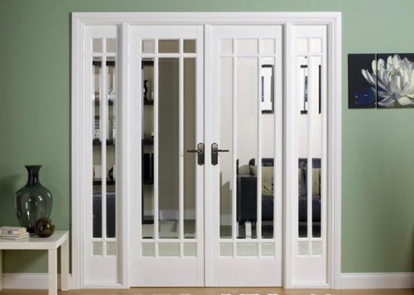 Interior Commercial Aluminium Doors , Aluminium Slide And Swing Doors Weather Resistant