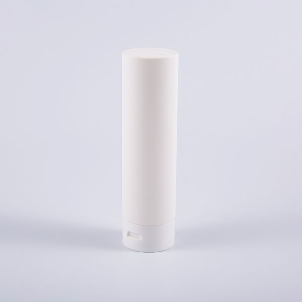 White Soft Touch Round Inverted 180ml PE Hair Conditioner Cleansing Bottle With Flip Top Cap
