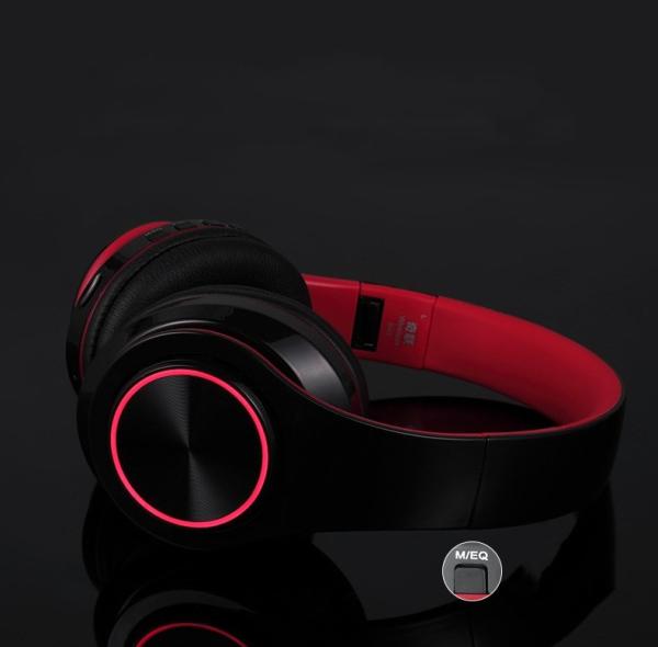 BH3 Glowing Headphones Bluetooth 4.1 Wireless Stereo Portable Foldable Headphone TF Card LED Light Wired Earphone Mic fo