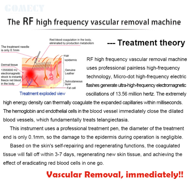 RF High Frequency Vascular Removal And Electrolysis Hair Removal Machine For Beauty Clinic And Aesthetic Salon