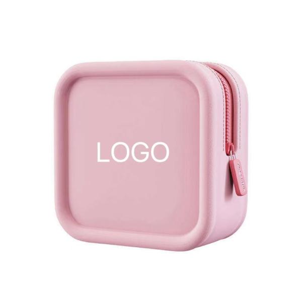 Custom Logo Trendy Silicone Cosmetic Bag for Portable Travel and Brush Holder Design