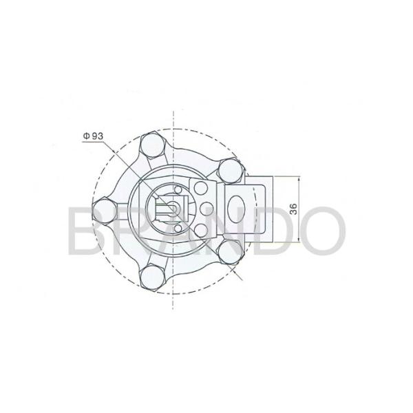 Chemical Industry 3 / 4 Inch Solenoid Valve DMF-Z-20 With ADC Aluminum Small Cap