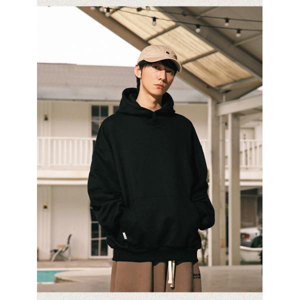 Unisex Retro American Streetwear Heavyweight Pullover Hoodie Sweatshirts 20 Oz Regular Sleeve Style